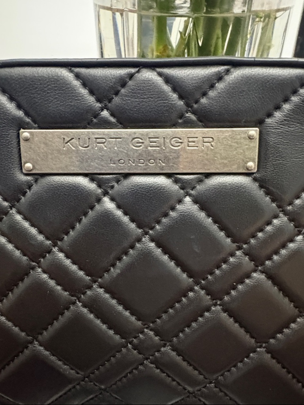 Kurt Geiger Black Quilted Shoulder Camera bag with dust bag in GUC. - Picture 5 of 10